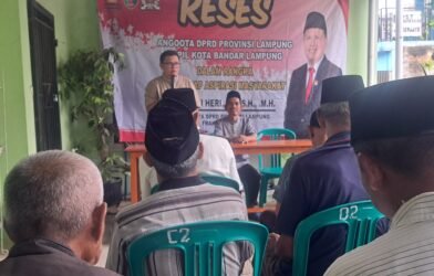 Fauzi Heri, Anggota DPRD Provinsi Lampung saat reses di Kelurahan Korpri Jaya